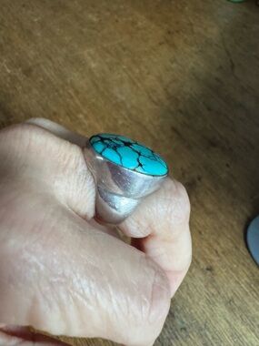 Turquoise silver ring